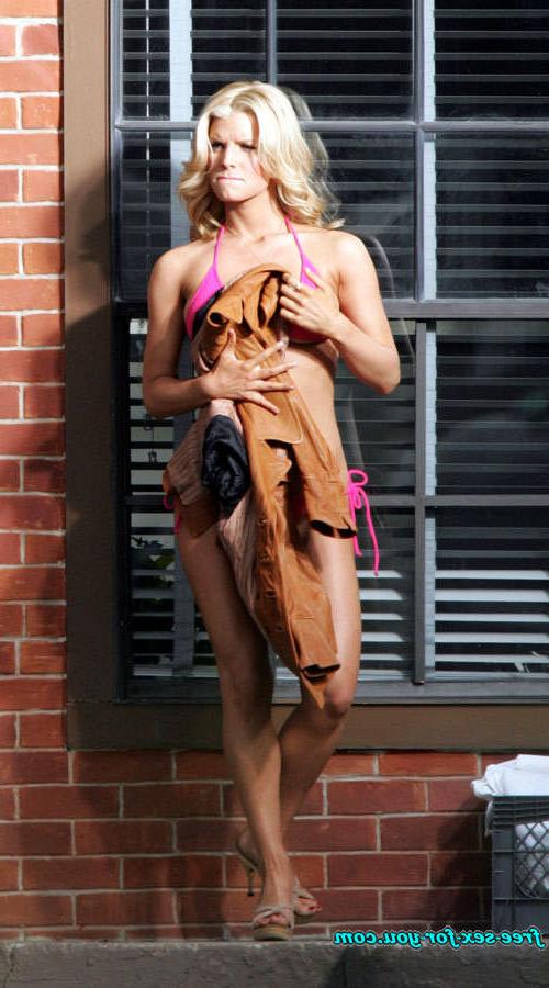 16P Jessica Simpson show pussy, nipple slip and upskirt pictures