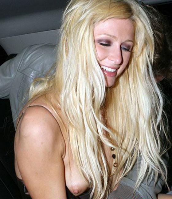 16P Paris Hilton nice ass and nipple slip