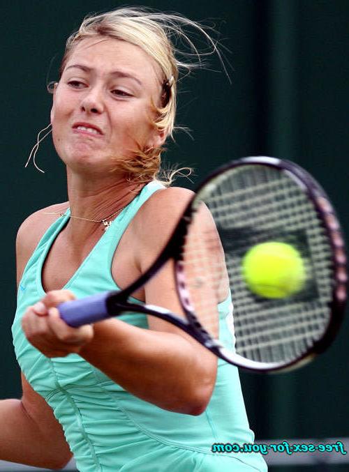 16P Maria Sharapova upskirt and almost nipple slip on court