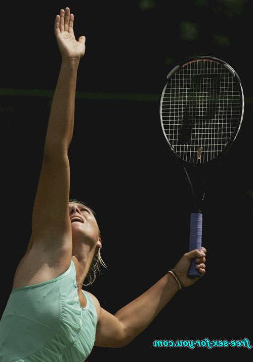 16P Maria Sharapova upskirt and almost nipple slip on court
