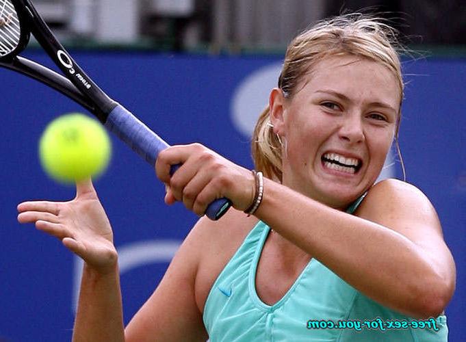 16P Maria Sharapova upskirt and almost nipple slip on court
