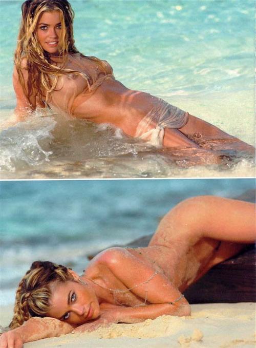 16P Denise Richards pussy slip and red bikini paparazzi pictures