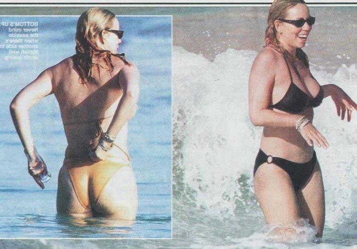 16P Mariah Carey nipple slip and upskirt paparazzi picutres
