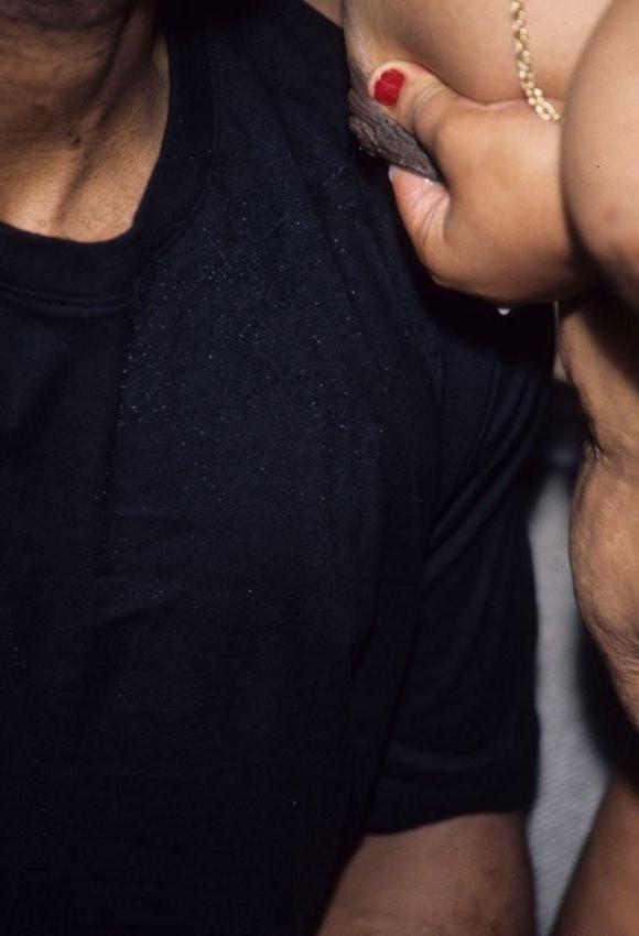 16P Lactating babe milking tits