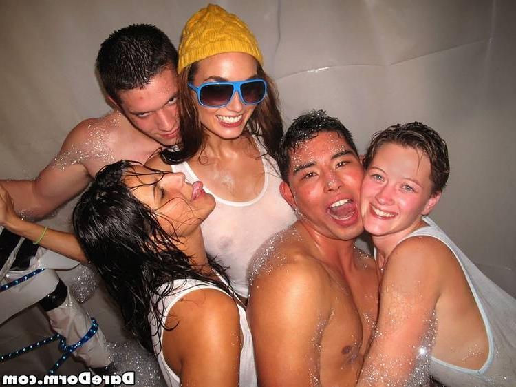 15P Naughty college sluts playing and fucking in their dorm