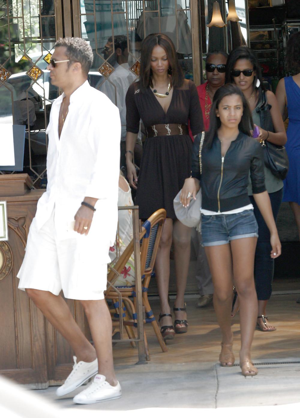 18P Tyra Banks leaving the Next Door restaurant in Hollywd
