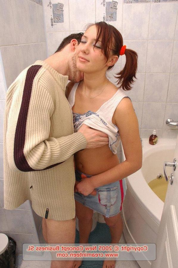 16P Cute redhead teen fucks and get creampie