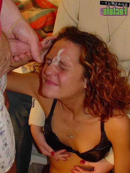 16P amateur redhead teen getting a facial cumshot