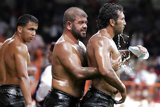 25P Turkish wrestlers 