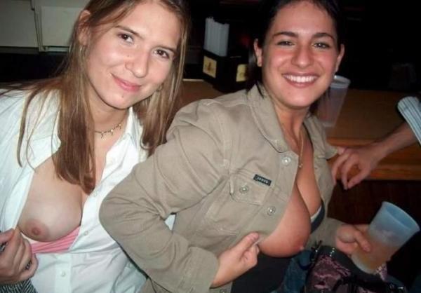 18P Drunk girls flashing and fucking in public placest