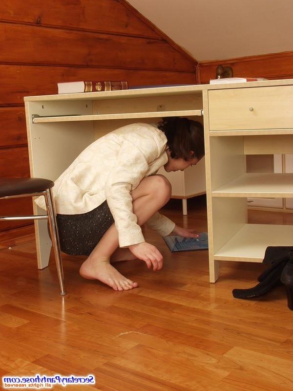 13P Barbara and Mike nasty office pantyhose sex