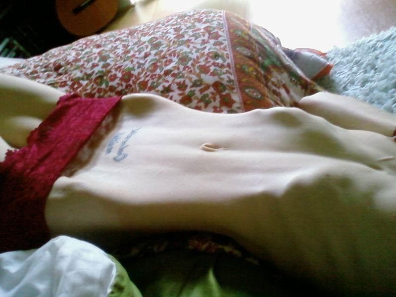16P skinny anorexic girls showing off their bones