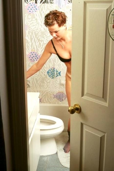 16P Voyeur fetish peeks at pantyhose teen peeing and shaving