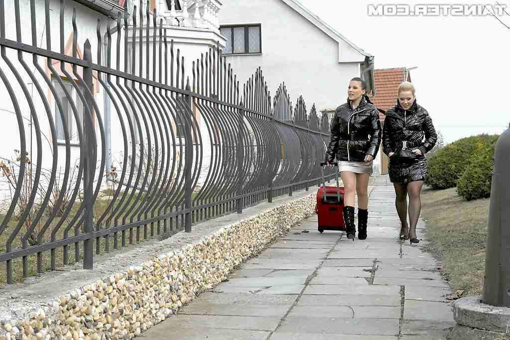 15P Hot FFM Threesome in Clothes and Stockings