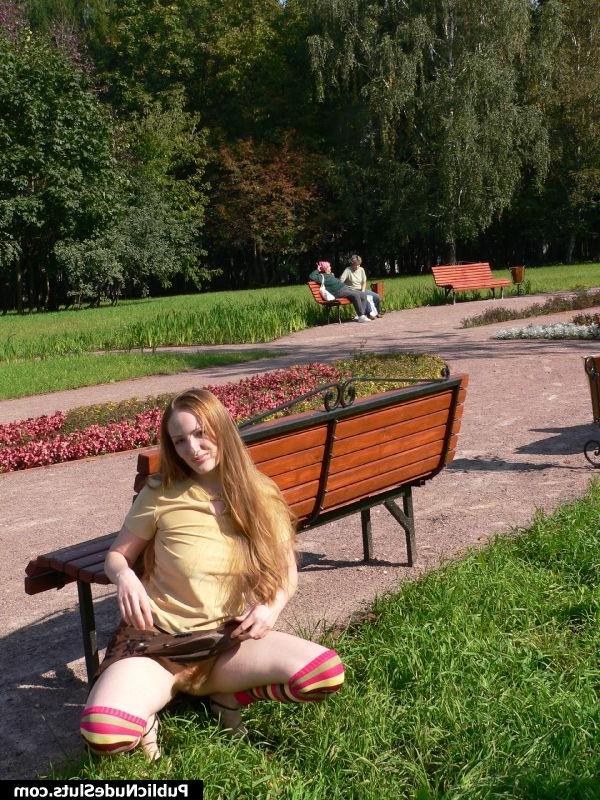 15P Nude boobs and pussy of an impudent broad who adores public flashing