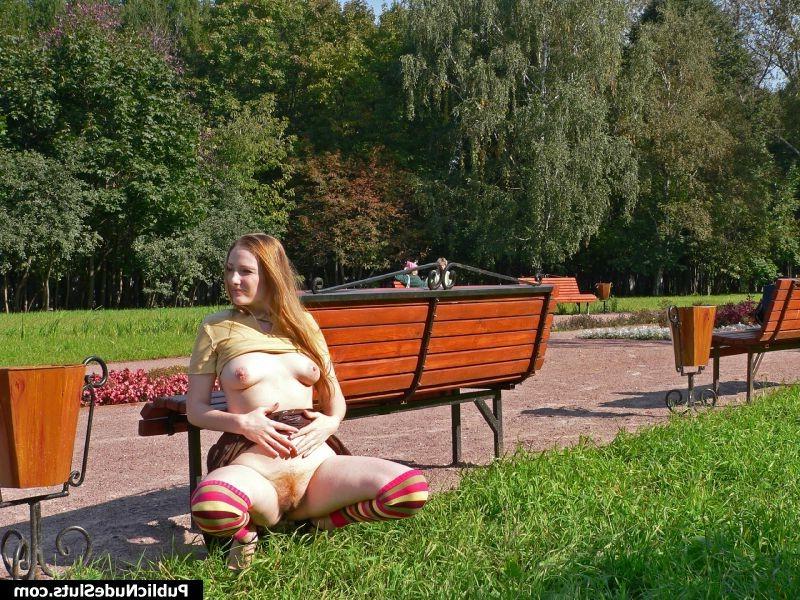 15P Nude boobs and pussy of an impudent broad who adores public flashing