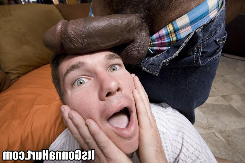 16P gay stud sucks a huge black cock