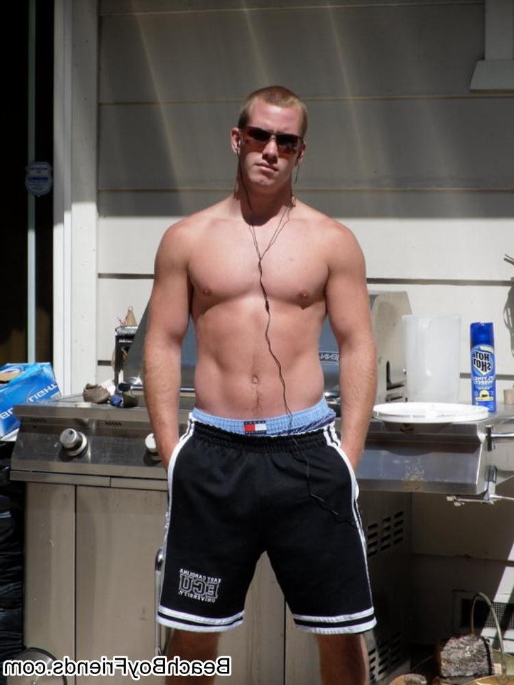 10P Hunk dudes are having fun by dancing topless outdoor