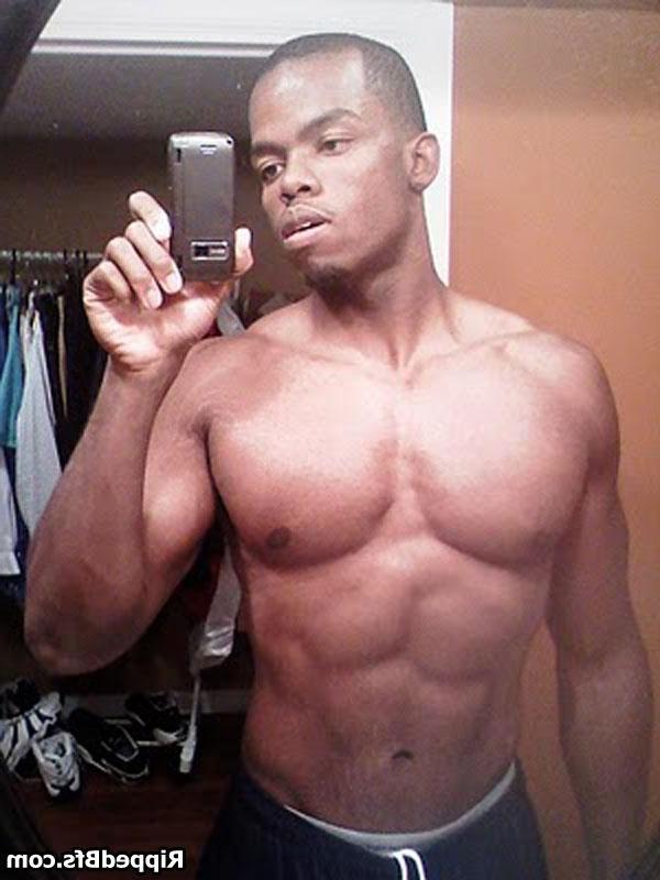 10P Hunk dude with nice muscular body is dancing around outdoor