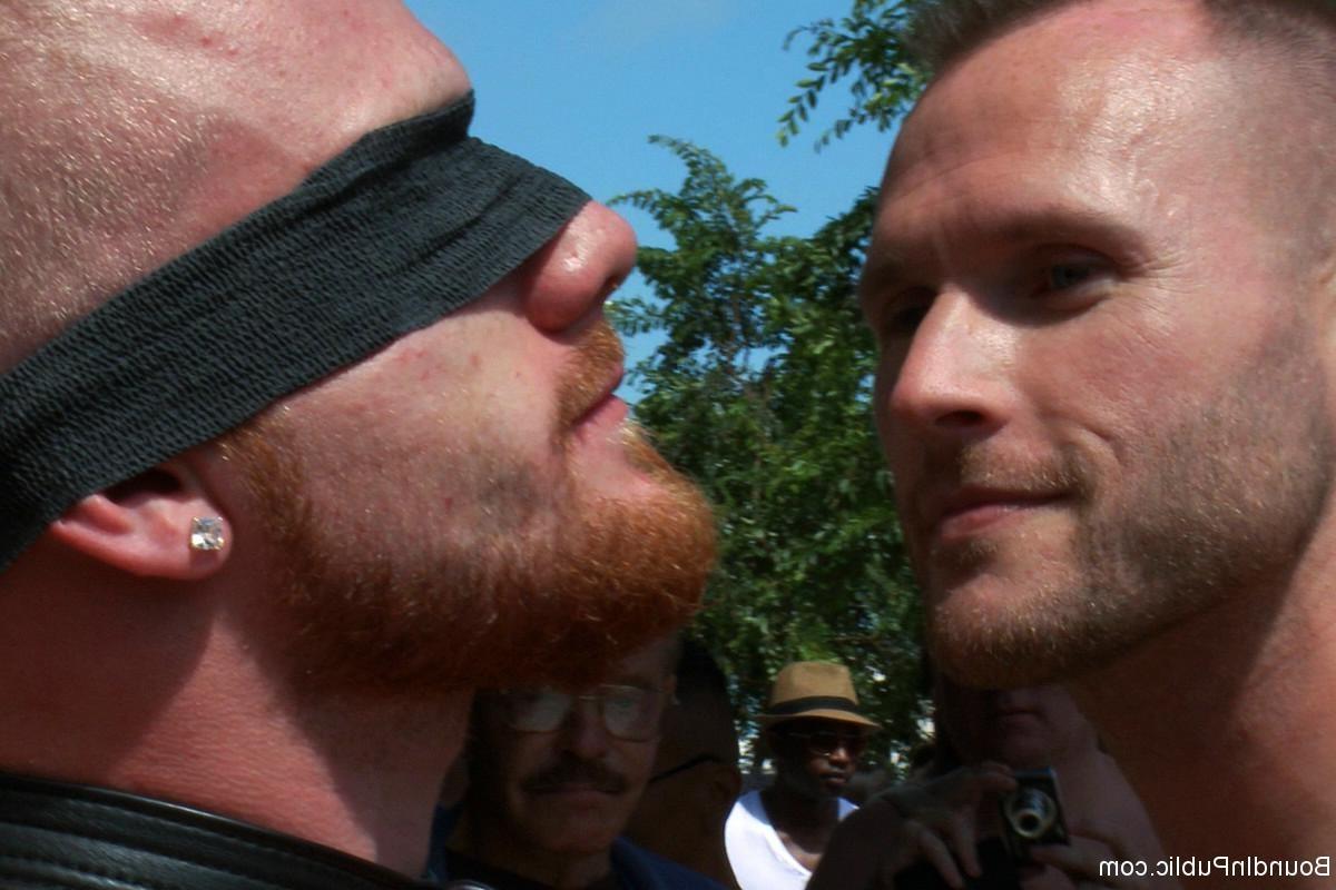 24P Slave gay gets tied, stripped, abused and humiliated in public