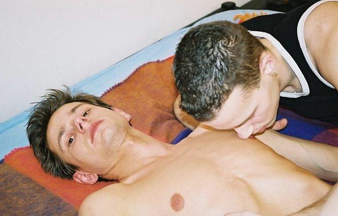 20P A fresh twink enjoys sucking and fucking two other dudes in turn