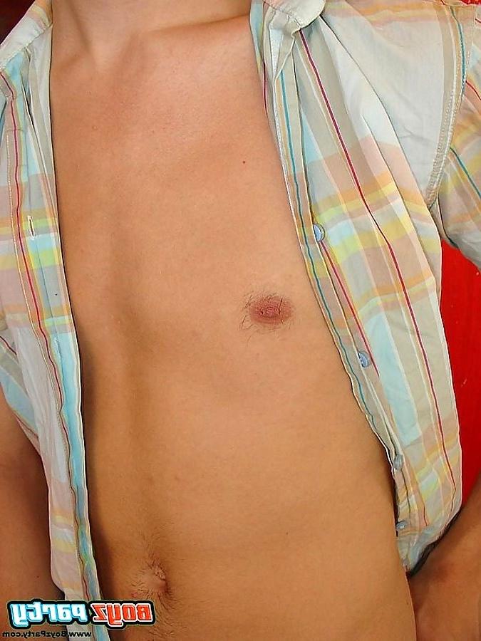 15P pretty blonde twink stripping and showing his big cock