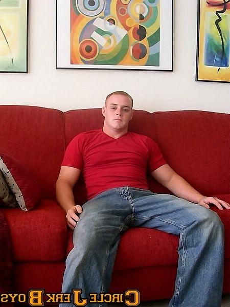 14P Blonde twink takes off his shirt