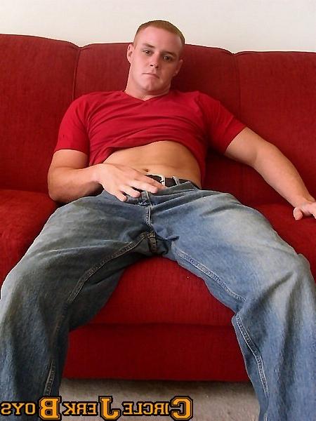 14P Blonde twink takes off his shirt