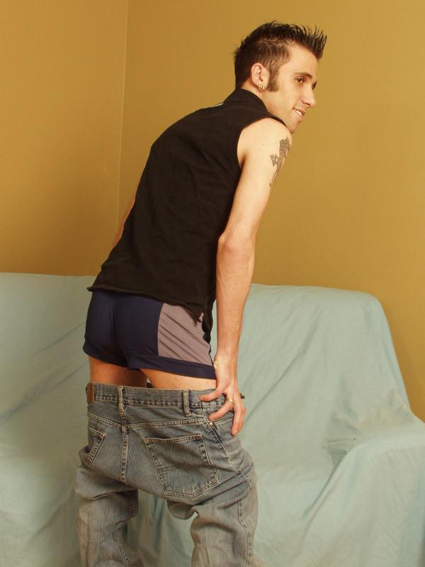 15P Cute twink babe shows his tight ass