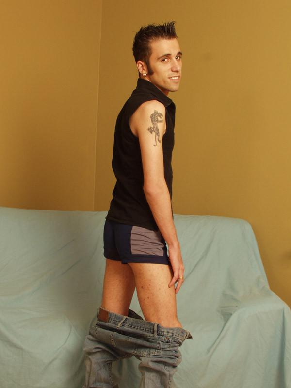 15P Cute twink babe shows his tight ass