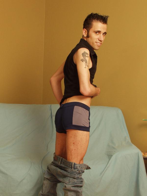 15P Cute twink babe shows his tight ass