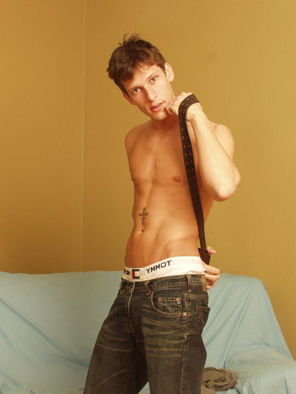 15P Petite twink rips off his shirt and shows off some skin