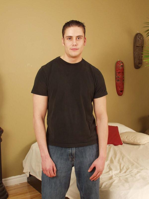 15P Cute twink with dark hair shows off his muscles