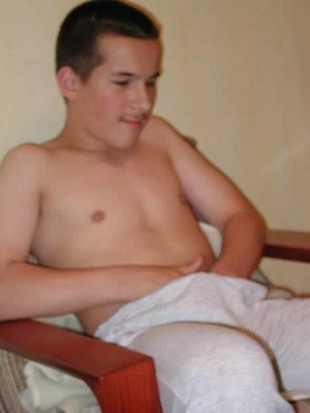 13P Twink masturbating his big hard cock