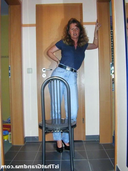 16P Grandma strips naked