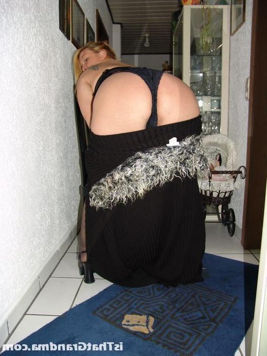 16P Grandma in Granny panties