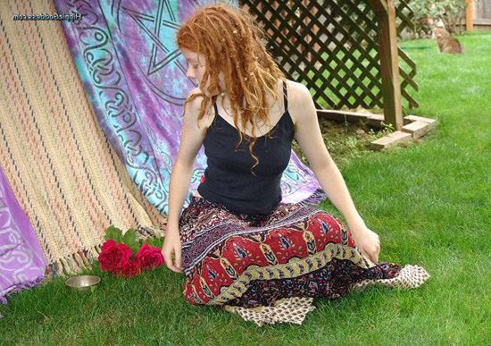 15P hairy redhead hippie chick