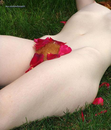 15P hairy redhead hippie chick