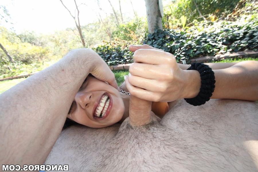 16P Sexy pornstar Lyla Storm is a capable cock tugger