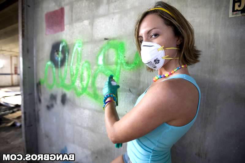 18P She ends up giving Joey a hand job with her painting gloves still on, and it mak