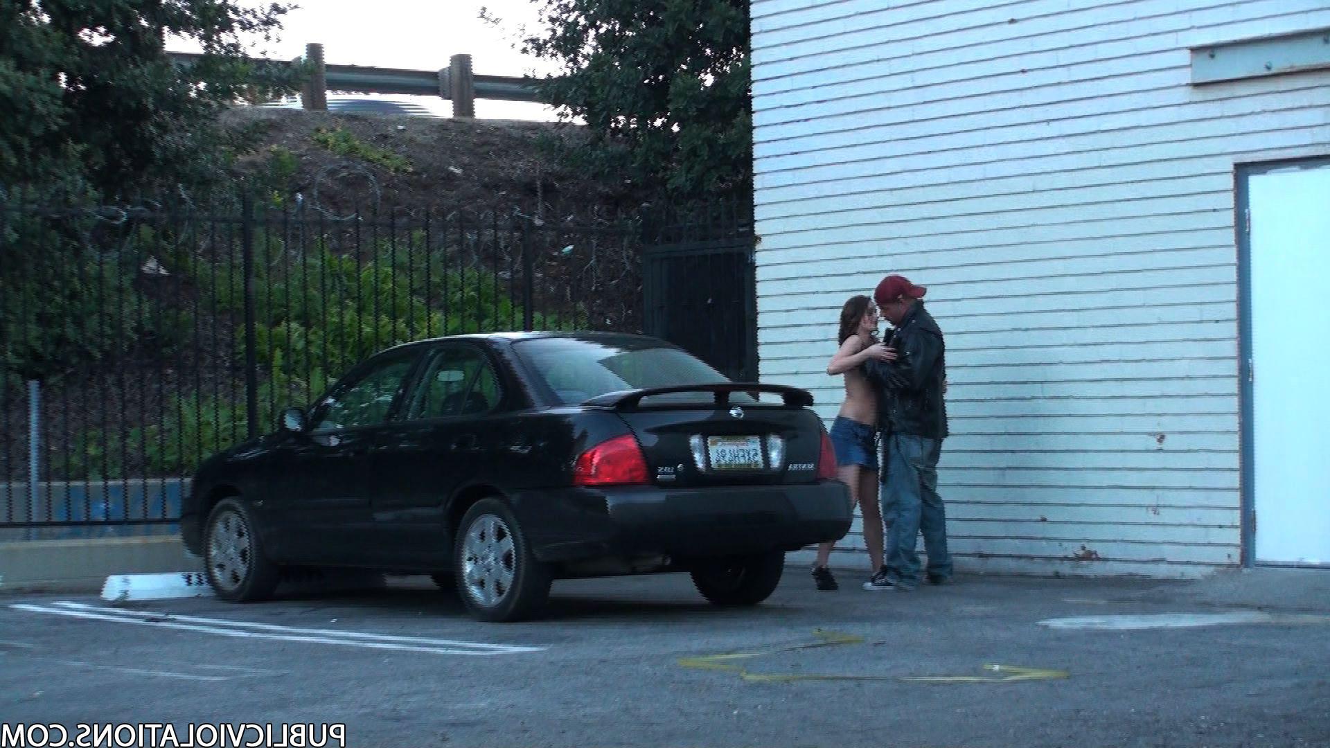 16P Violated babe in public exposed