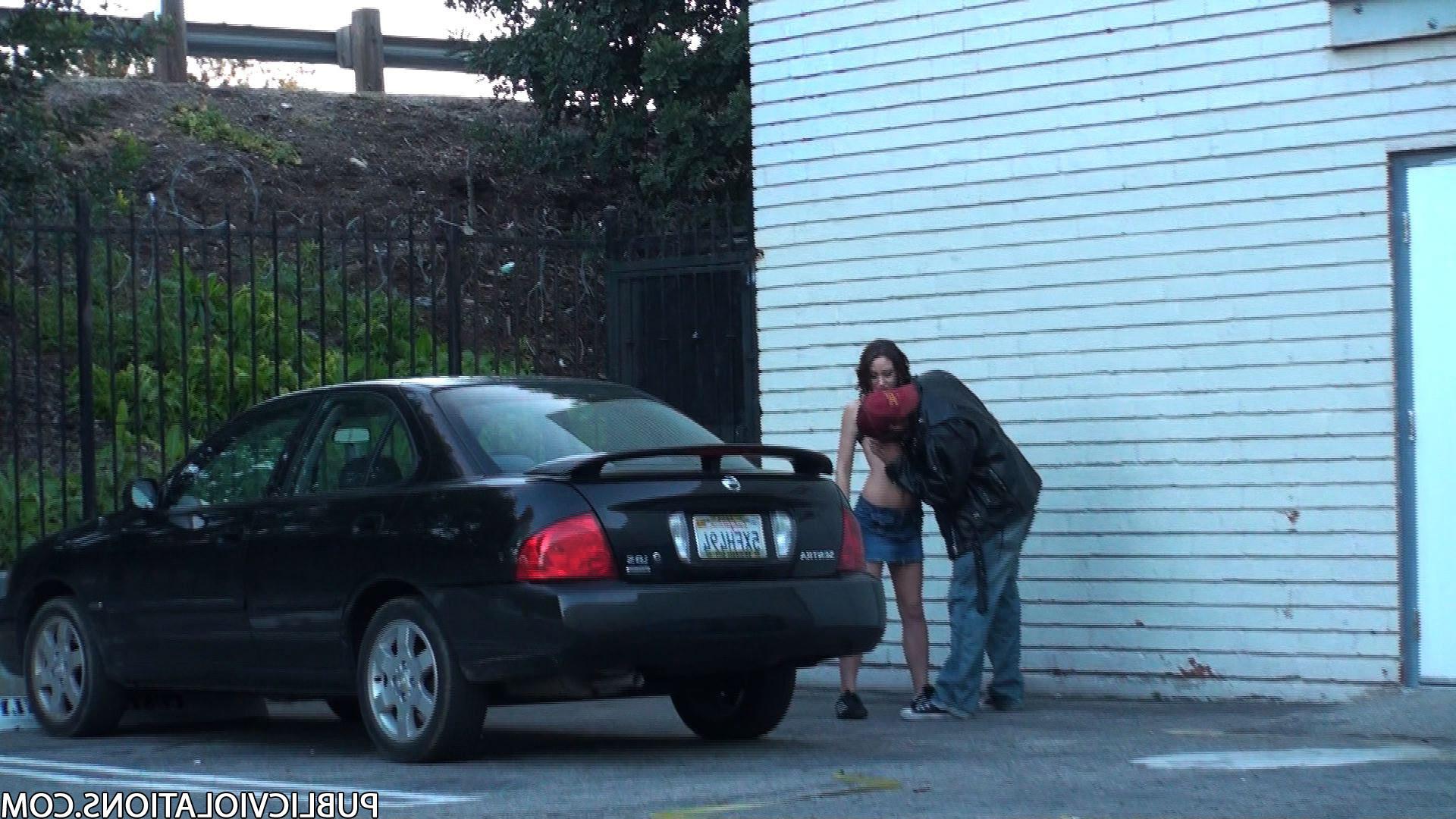 16P Violated babe in public exposed
