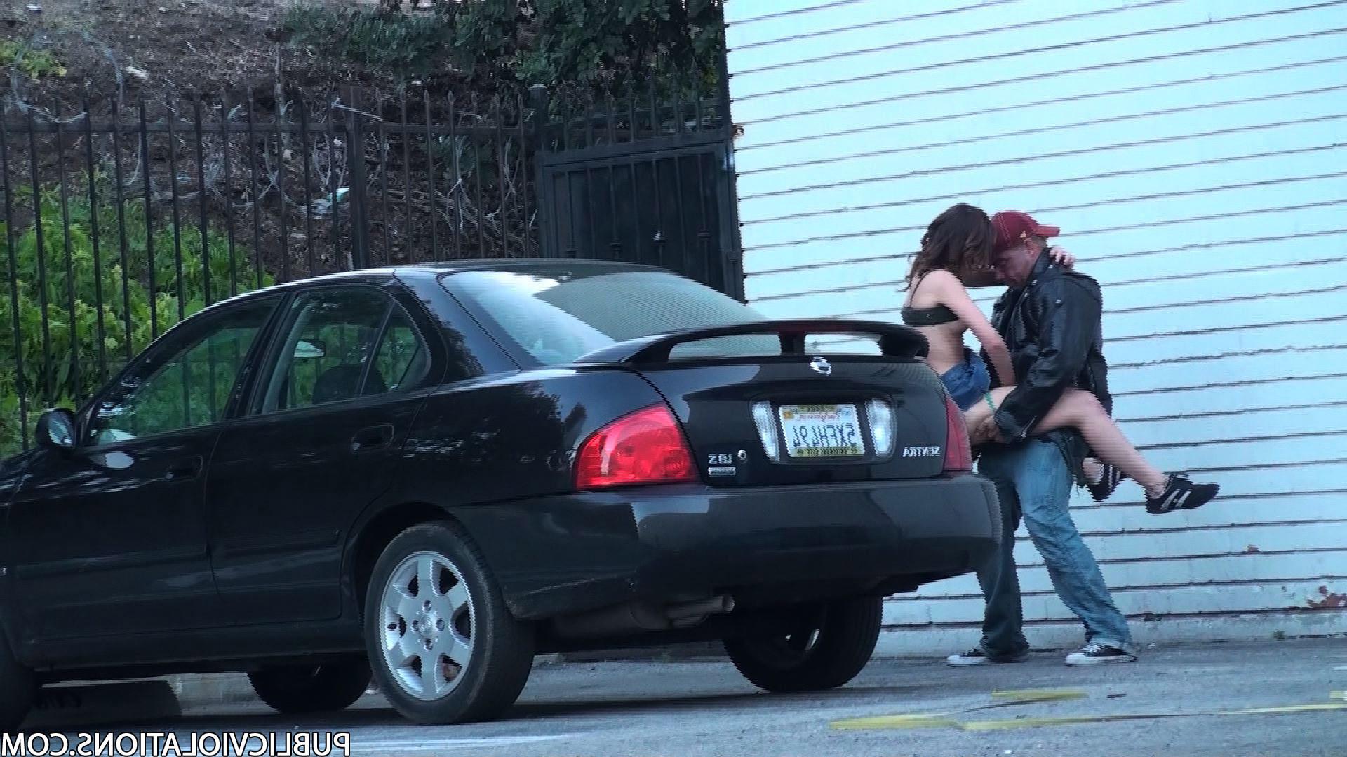 16P Violated babe in public exposed