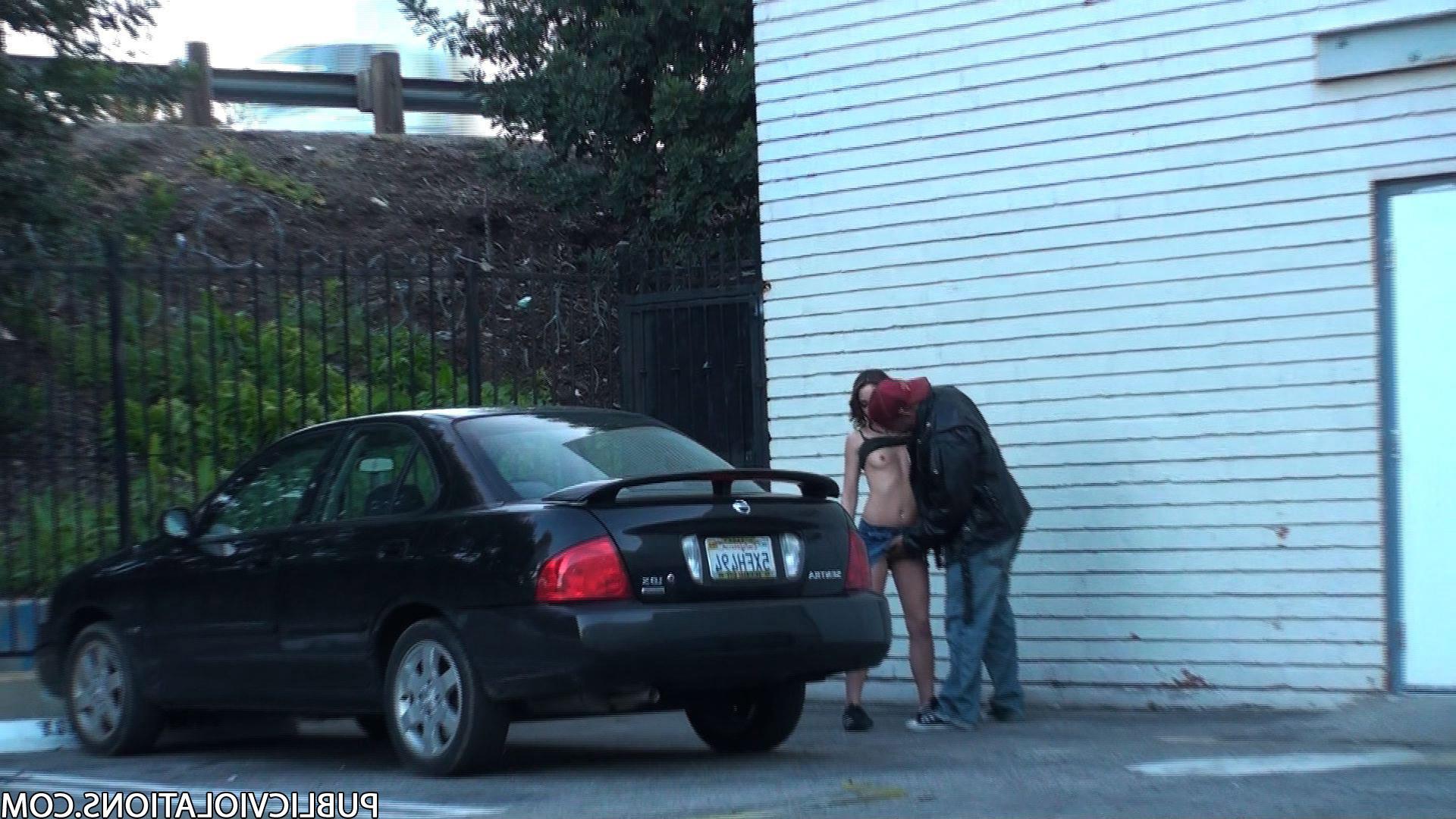 16P Violated babe in public exposed