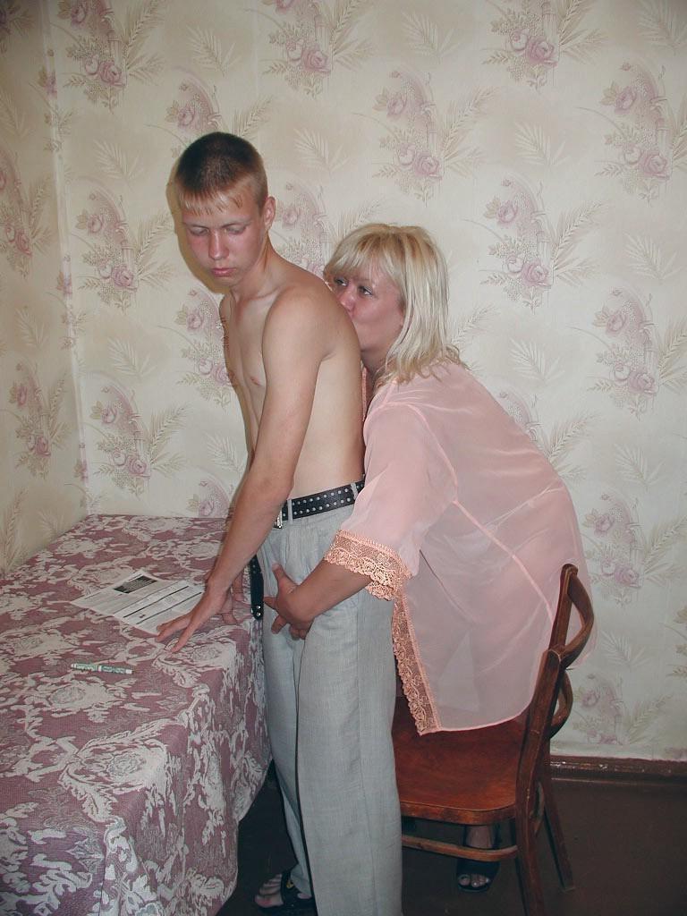 20P Horny busty blonde milf enjoys riding young hard cock