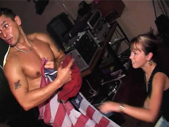 15P Drunk neighbors wife sucking cock in public
