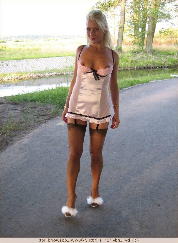 12P German amateur lady in stockings