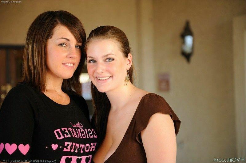 16P Young Lesbians Having Fun In Public