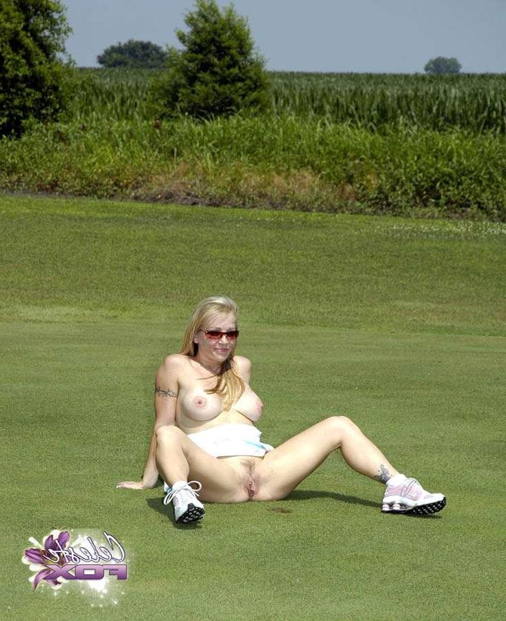 15P Celeste Fox On The Golf Course
