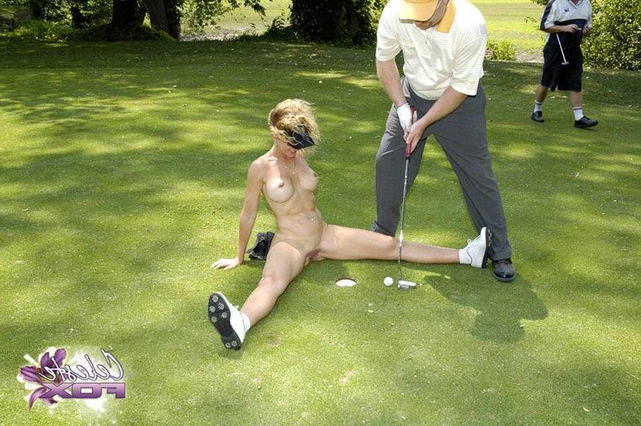 15P Celeste Fox On The Golf Course